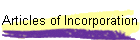 Articles of Incorporation